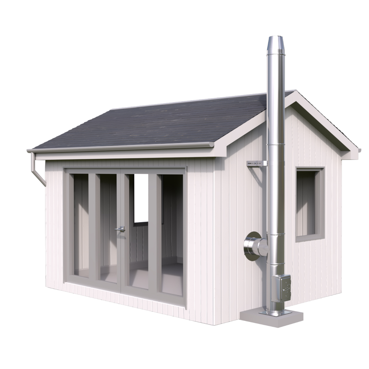 Schornstein Komplett Bausatz auch für das Gartenhaus